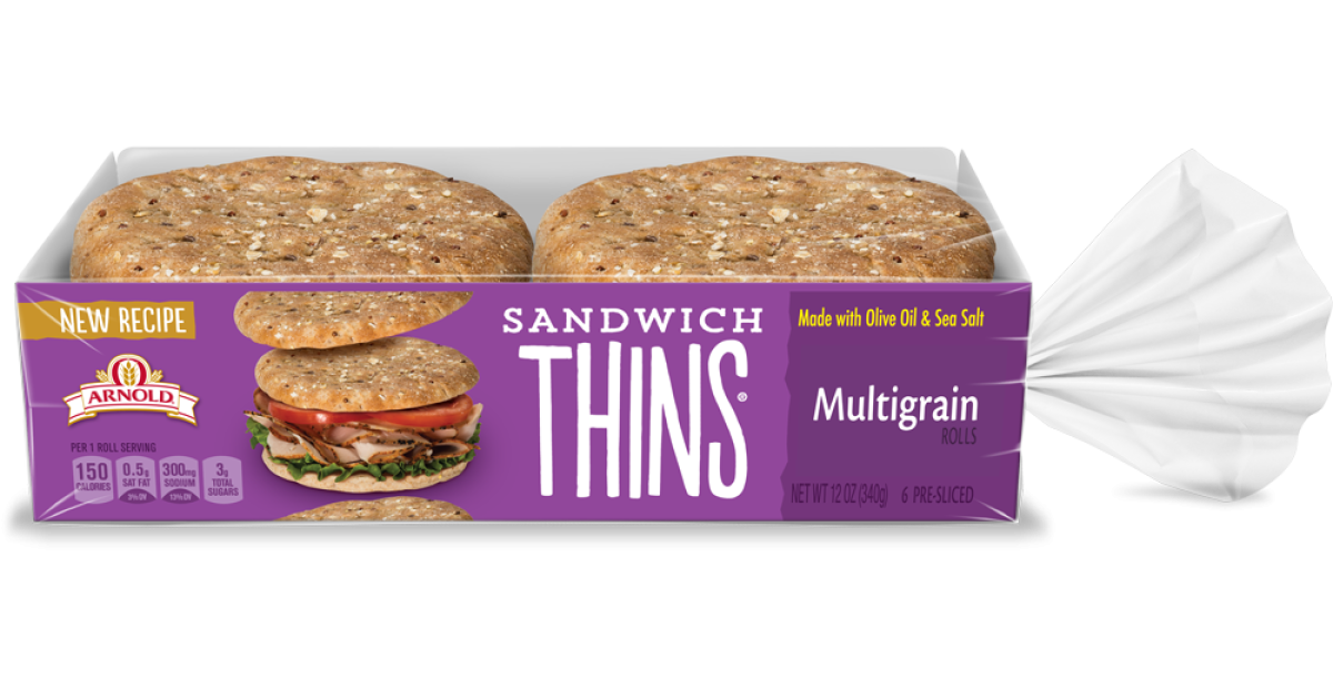 Multigrain Sandwich Bread - 10 Individually Wrapped 2 Slice Packs